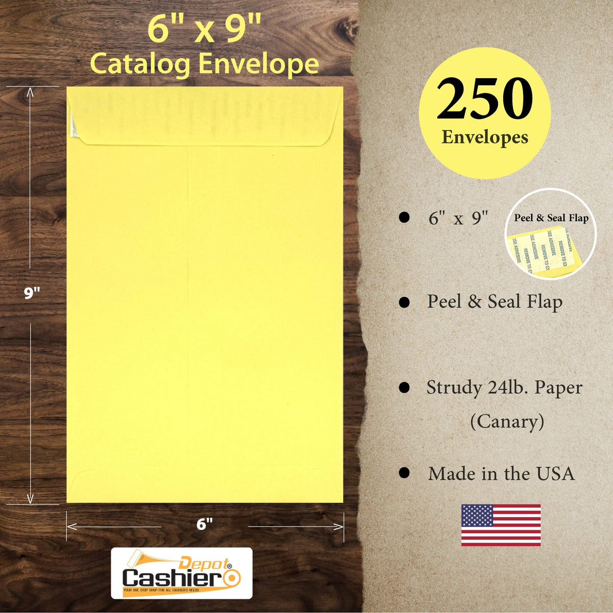 Aazon.co : 500 Cashier Depot #11 Policy (Open End) Envelopes, 4 1/2