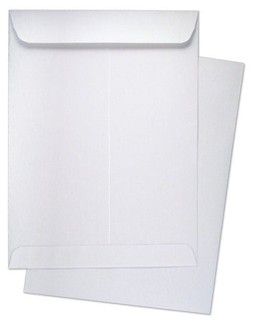 9" x 12" Catalog (Open End) Envelopes, Sturdy 28lb. White, Gum Flap - Cashier Depot