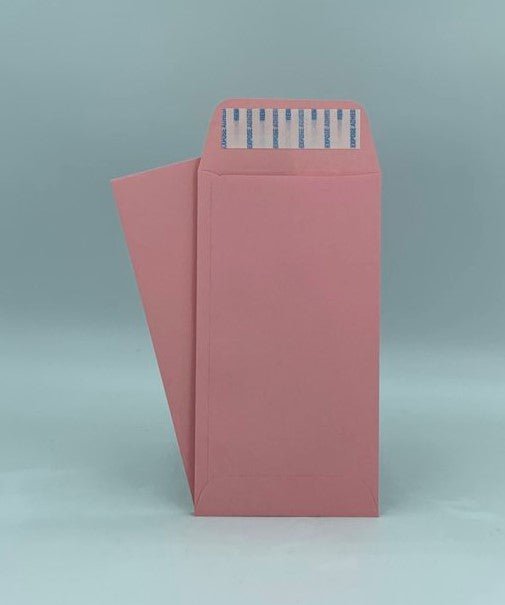 #7 Coin Envelopes, 3-1/2" X 6-1/2", Pink, 24lb., Peel & Seal Flap, 500/Box - Cashier Depot