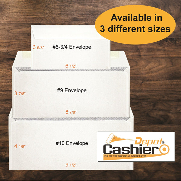 6 3/4 Business Envelopes – 3 5/8" x 6 1/2" – 24lb White Wove – 500/Box – Professional Mailing & Office Use (BE634G) - Cashier Depot