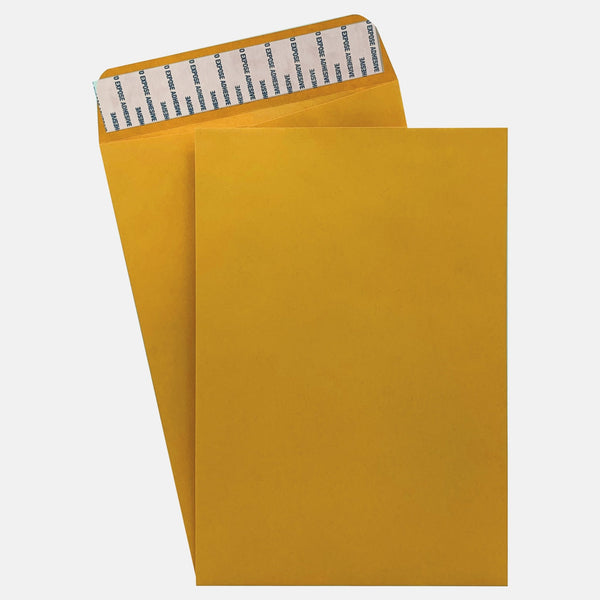 6" x 9" Catalog Envelopes – Open End – Sturdy 28lb Kraft – Peel & Seal (SY695KS)