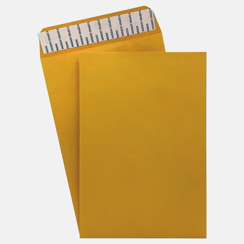 6" x 9" Catalog Envelopes – Open End – Sturdy 28lb Kraft – Peel & Seal (SY695KS)