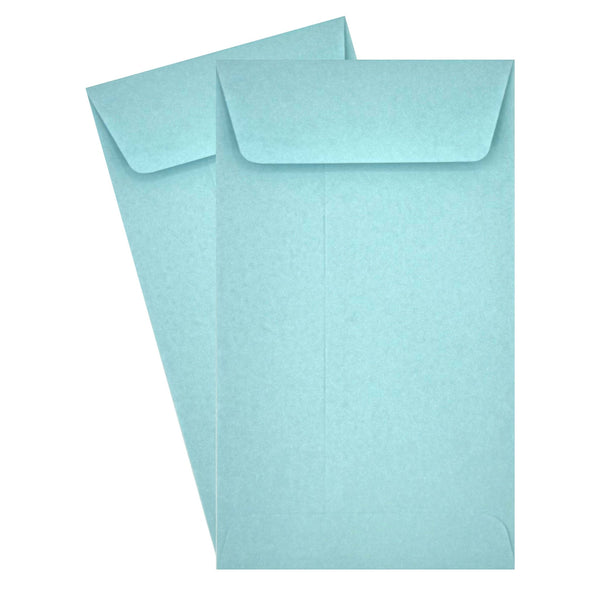 7 Coin Envelopes, 3.5" x 6.5", Sturdy 24 lb. Pastel Blue Paper, Gum Flap (SY7B) - Cashier Depot