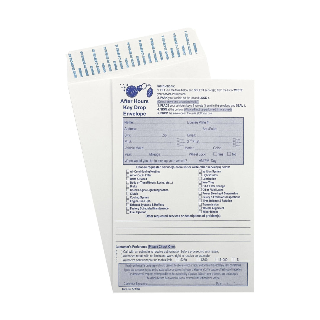 Key Drop Envelopes – Cashier Depot