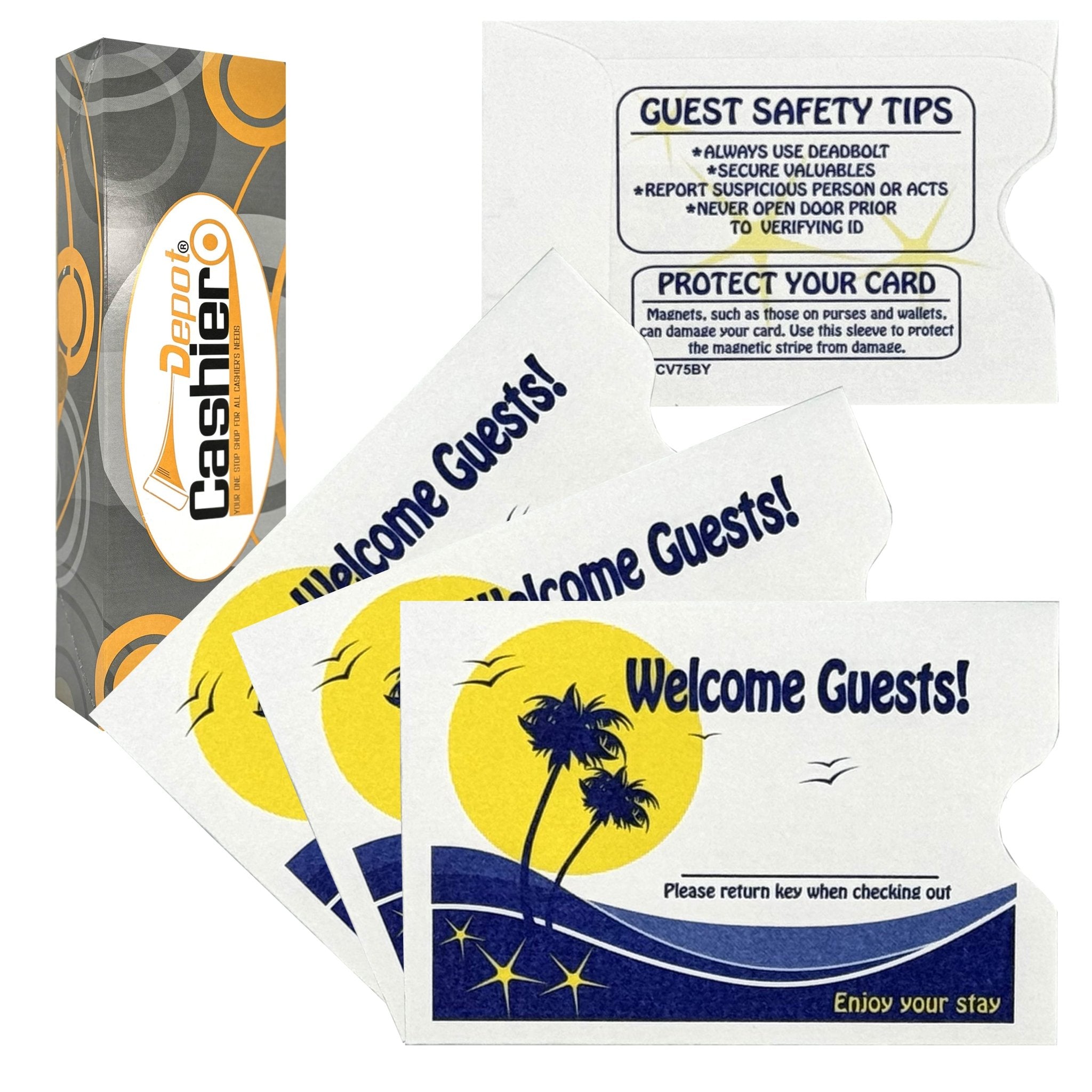 wholesale cheap hotel key card sleeves Gialer welcome enjoy your stay Hotel & Motel magnetic key cards key ca