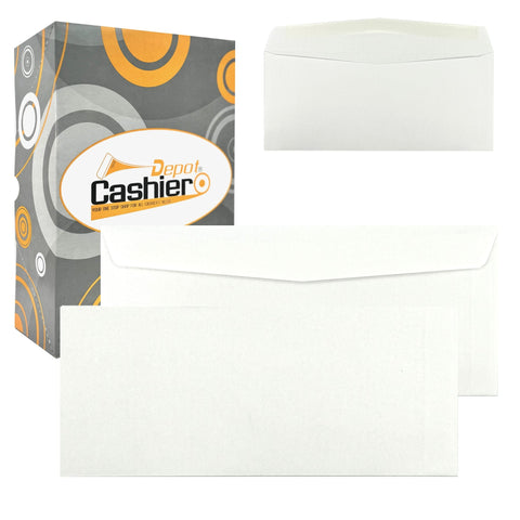 No. 10 Business Envelope, 4 1/8 X 9 1/2, Gum Flap, Sturdy 24lb White - Cashier Depot