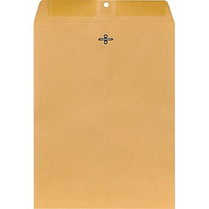 10" x 13" Clasp Catalog (Open End) Envelopes, Premium 28lb. Kraft, Gum Flap, 150/Box - Cashier Depot