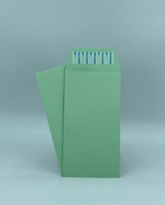 #7 Coin Envelopes, 3-1/2" X 6-1/2", Green, 24lb., Peel & Seal Flap, 500/Box - Cashier Depot