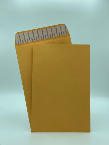 Cashier Depot 6" x 9" Catalog (Open End) Envelopes, Premium 24lb. Kraft, Peel & Seal Flap, 500/Box - Cashier Depot