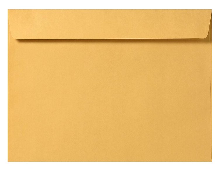 Cashier Depot 9" x 12" Booklet Envelopes, Premium 28lb. Kraft, Gum Flap, 500/Box - Cashier Depot
