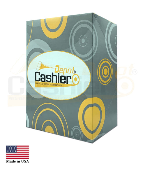 Cashier Depot MT235S Cashier's Report Envelope, 4 1/2" x 10 3/8", Premium 24lb. White, Peel & Seal, 500/Box - Cashier Depot