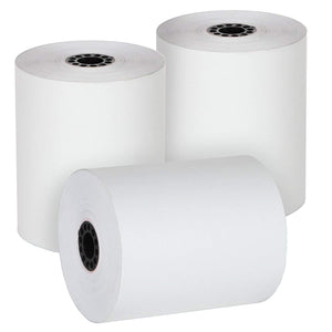 Cashier Depot Thermal Paper Rolls 3 1/8" X 230', Premium White, 50 Rolls - Cashier Depot