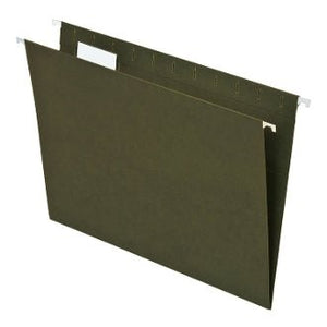 Hanging Folders, Letter Size, 5 Tab, Green, 50 per Box - Cashier Depot