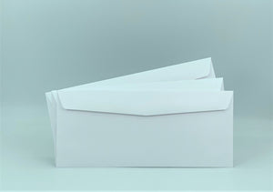 No. 10 Business Envelope, 4 1/8 X 9 1/2, Gum Flap, 24lb White, 500/Box - Cashier Depot